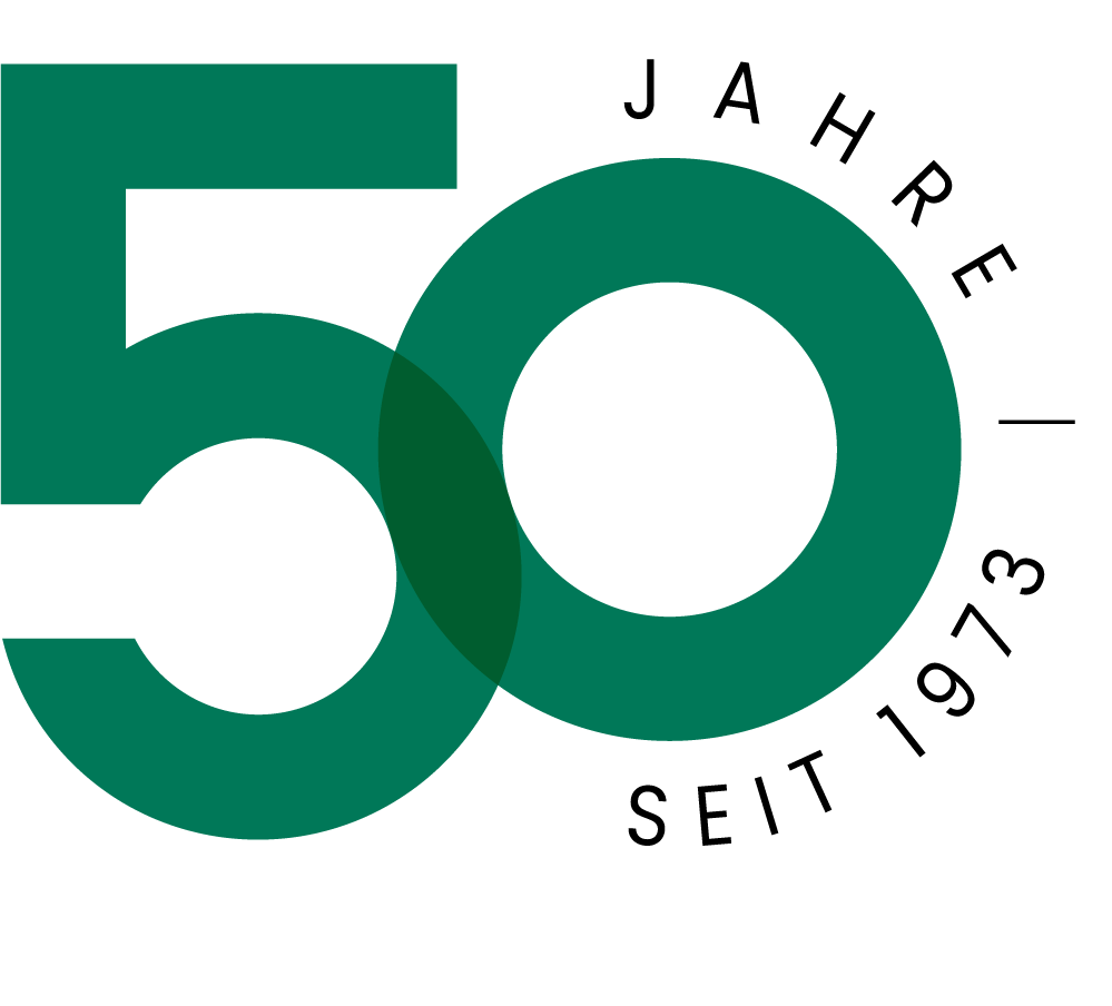 50 Jahre Hauk Jubiläums-Logo grün